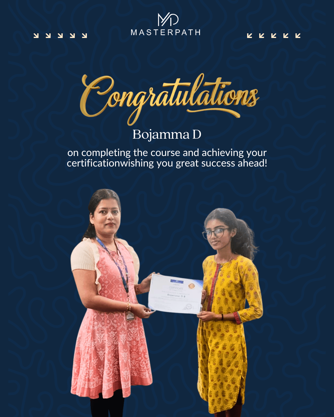 Business Analyst student certificate