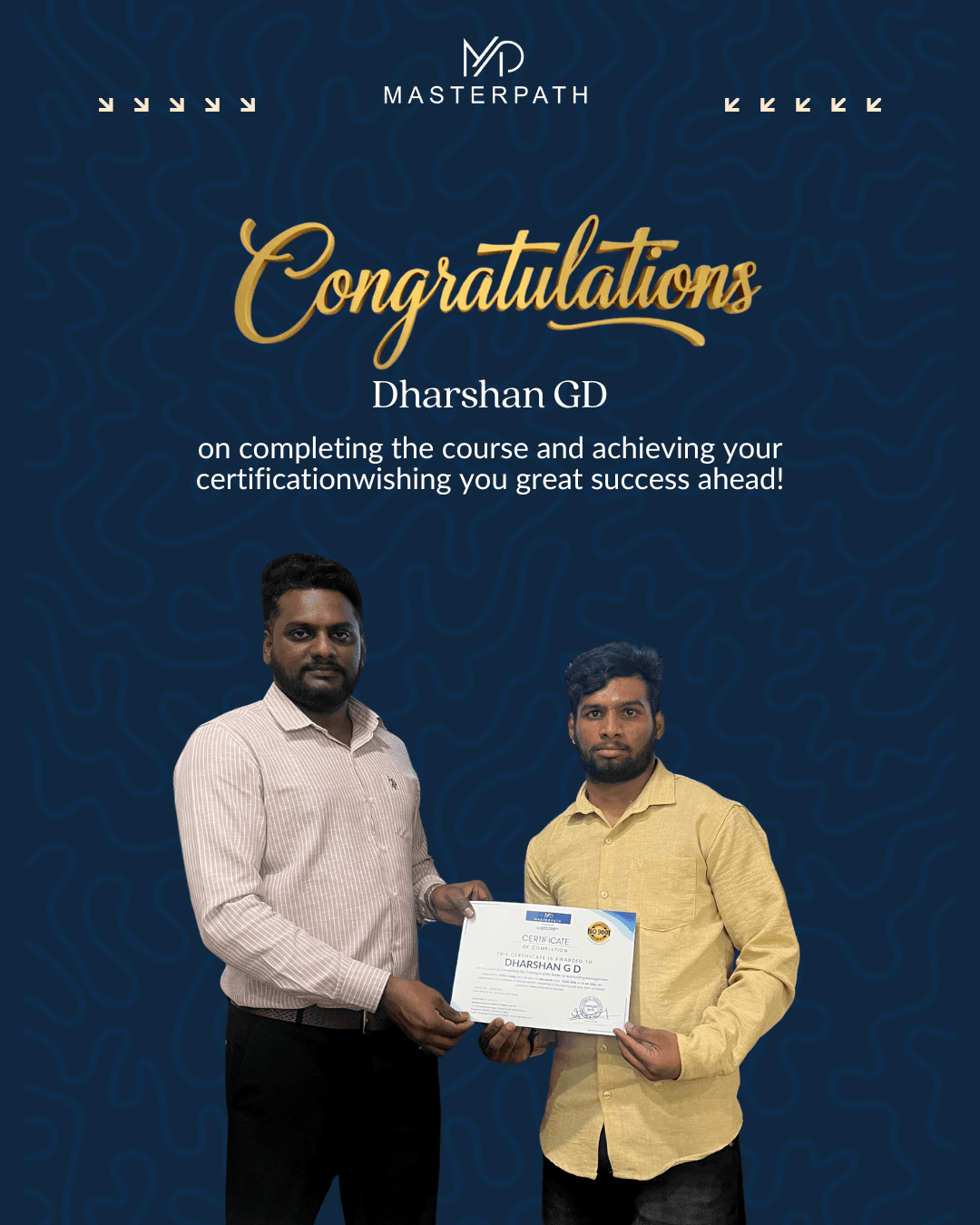Data Science student certificate