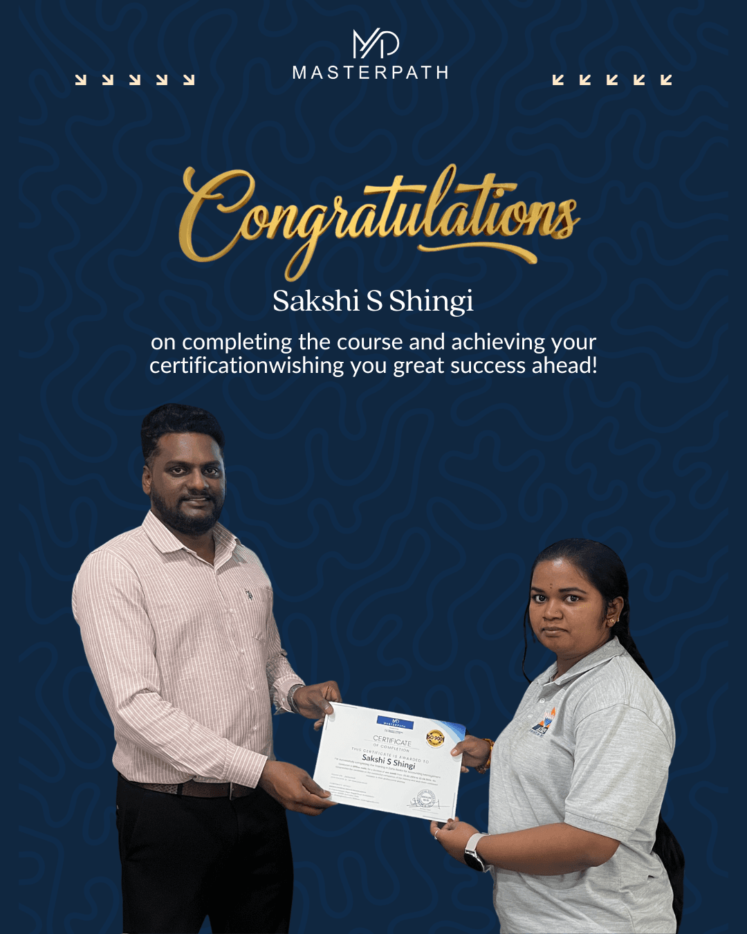 SAP FICO student certificate